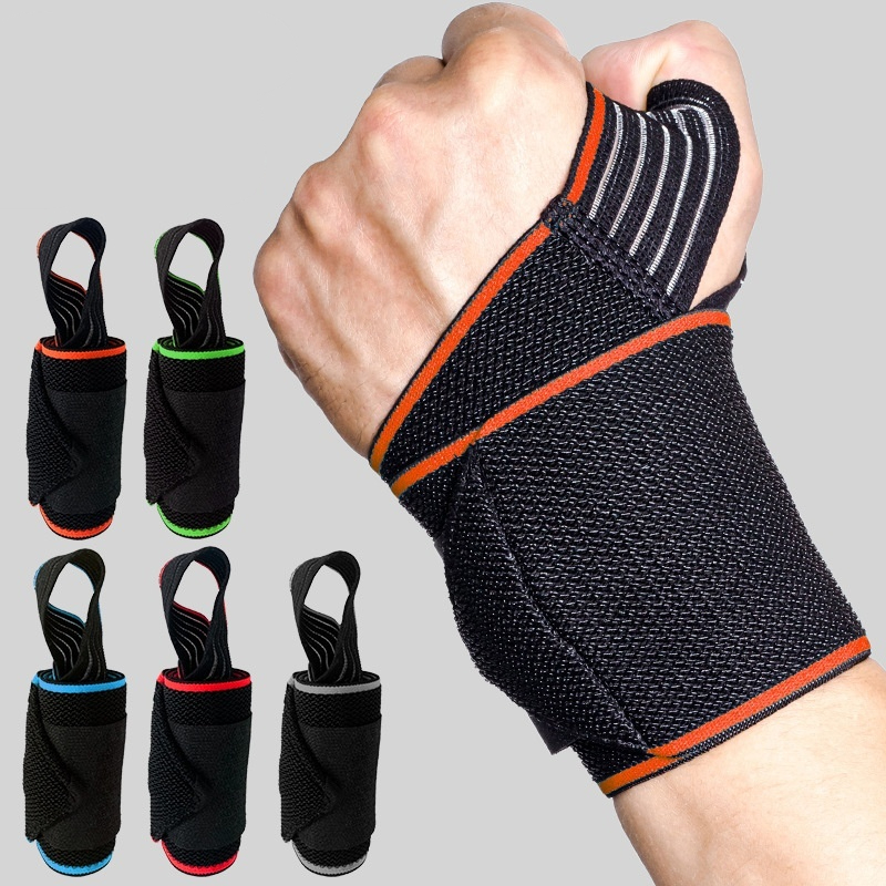 Elastic Nylon-wrapped Compression Fitness Wrist Strap