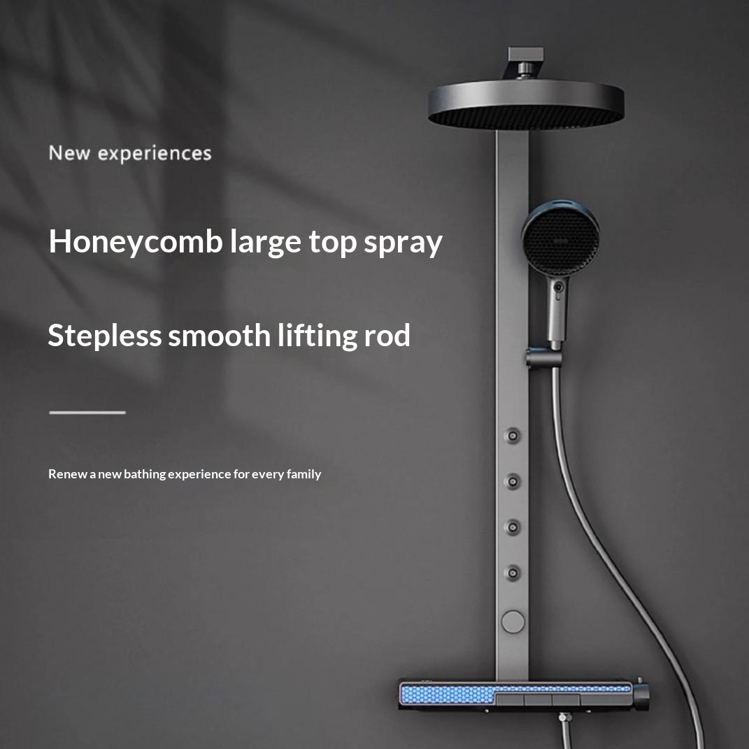 Smart Thermostatic Digital Display Shower Set For Home Use