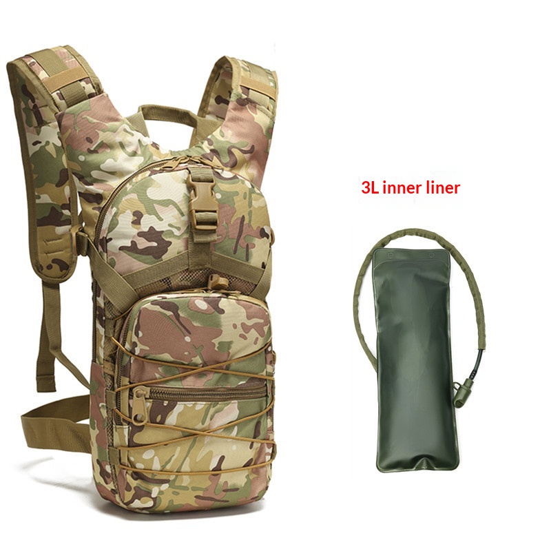 Mountaineering Color Sports Large-Capacity Water Bag Backpack CP Camouflage 3L Liner Free Size