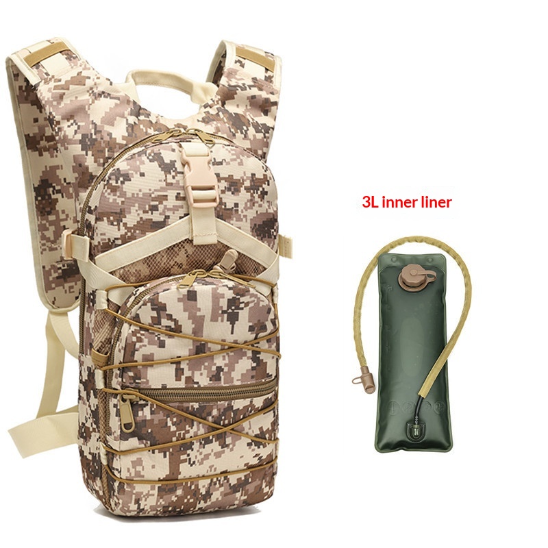 Mountaineering Color Sports Large-Capacity Water Bag Backpack Desert Digital 3L Liner Free Size