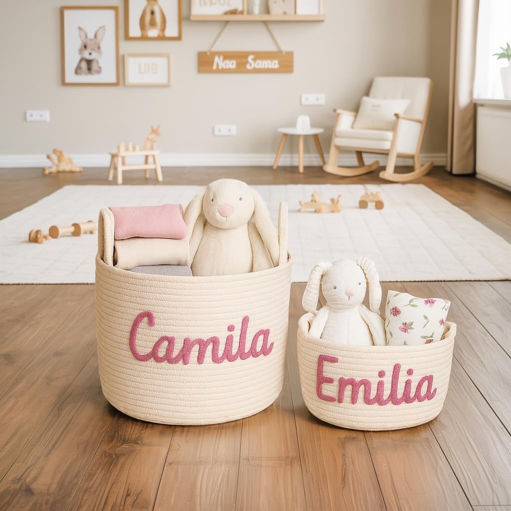 Cotton Rope Storage Basket For Pets And Children 2