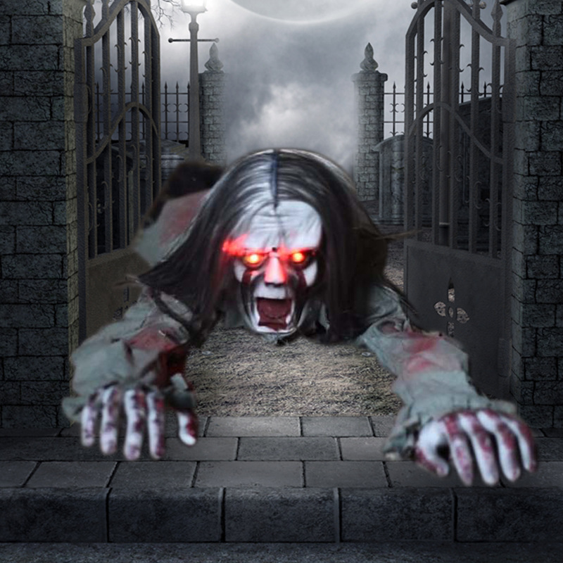 Animated Crawling Ghost Halloween Decoration