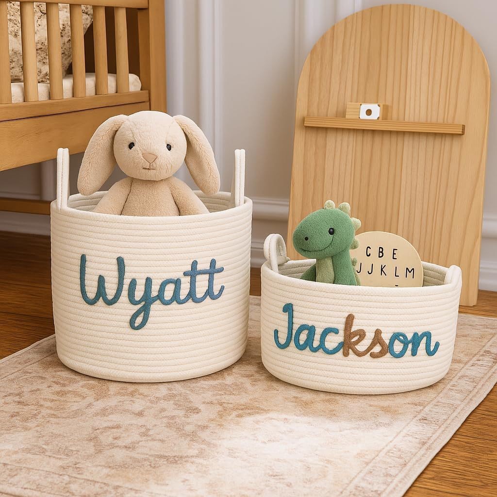 Cotton Rope Storage Basket For Pets And Children 3