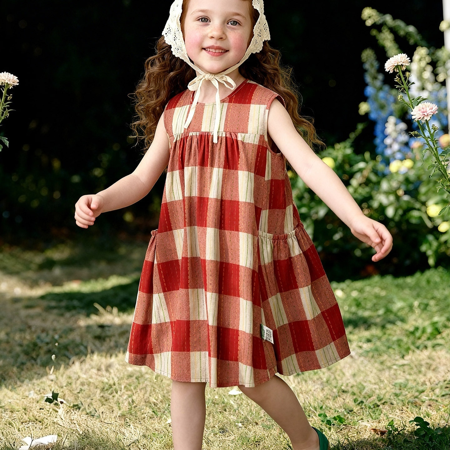 Summer New Arrival Sleeveless Mesh Dress For Girls
