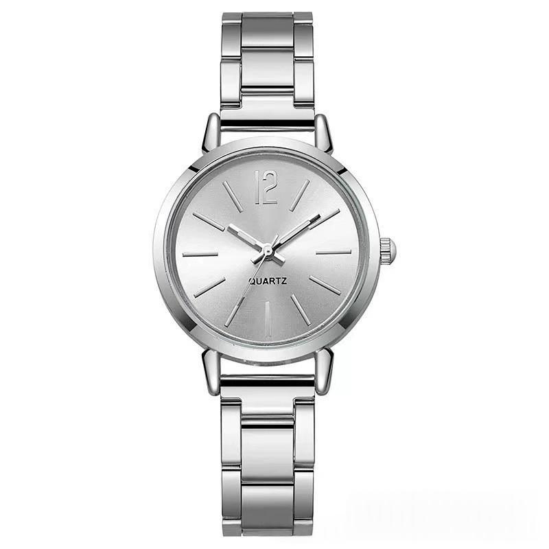 Womens Luxuryfeel Steelband Fashion Quartz Watch Silver