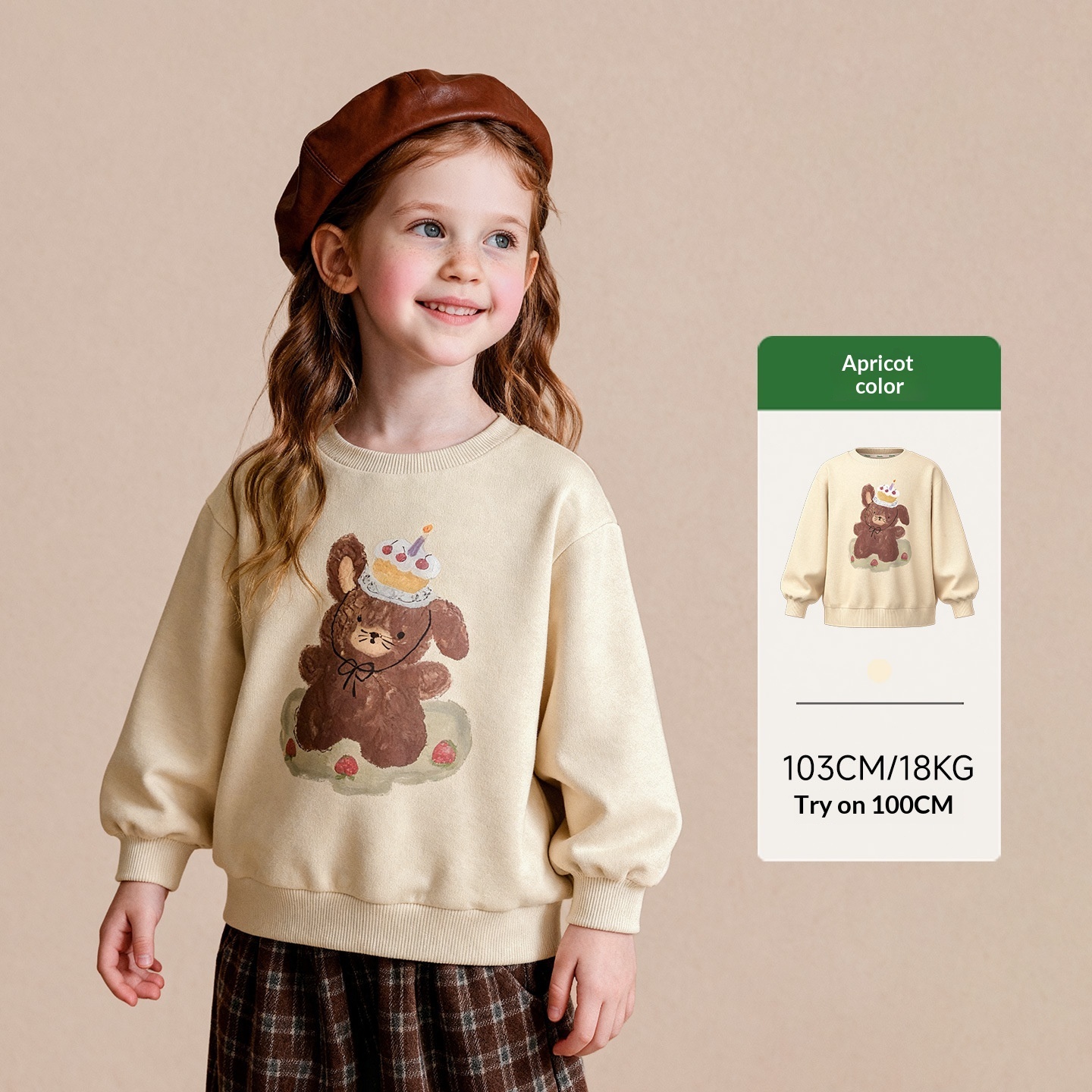 Cartoon-print Comfortable Skin-friendly Simple Everyday Top