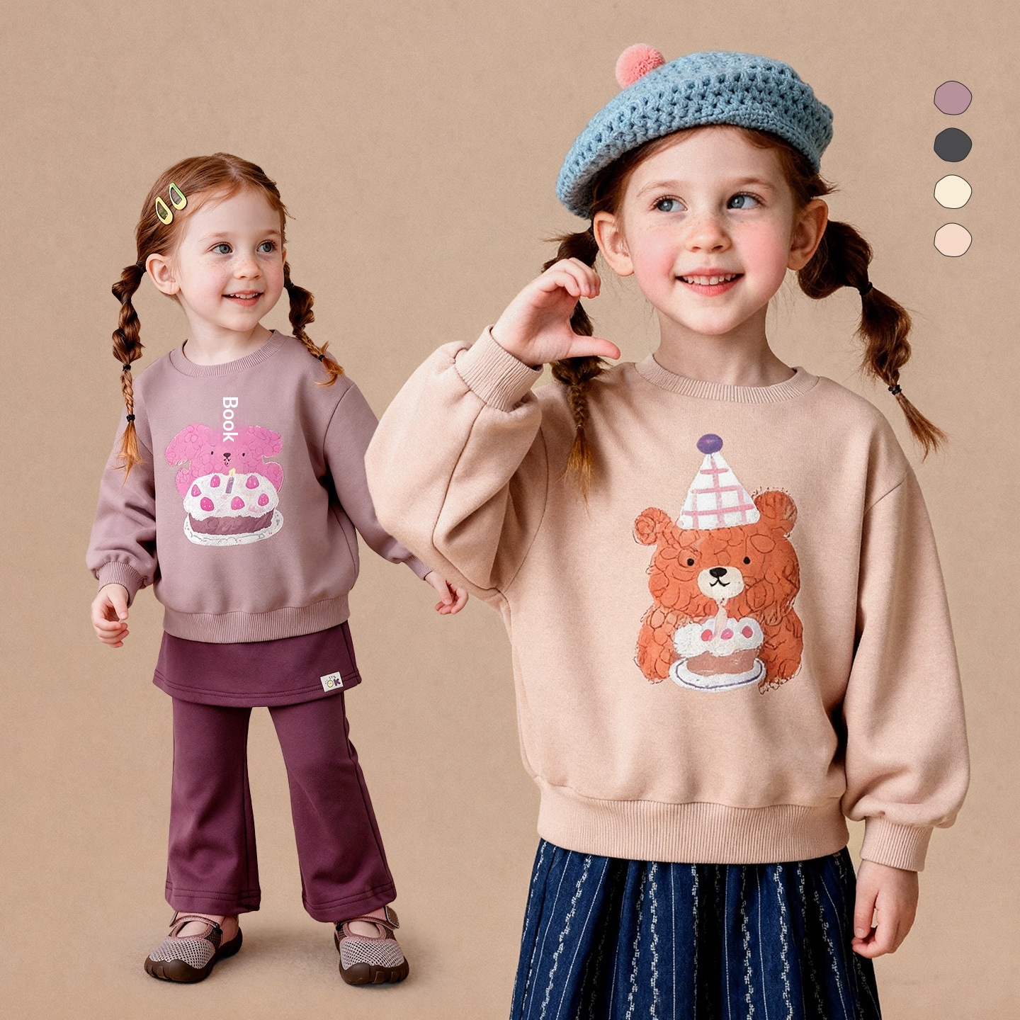 Cartoon-print Comfortable Skin-friendly Simple Everyday Top