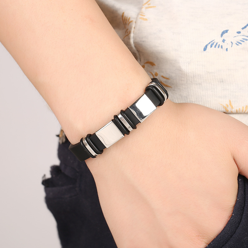 Titanium Steel Fashion Bracelet Geometry