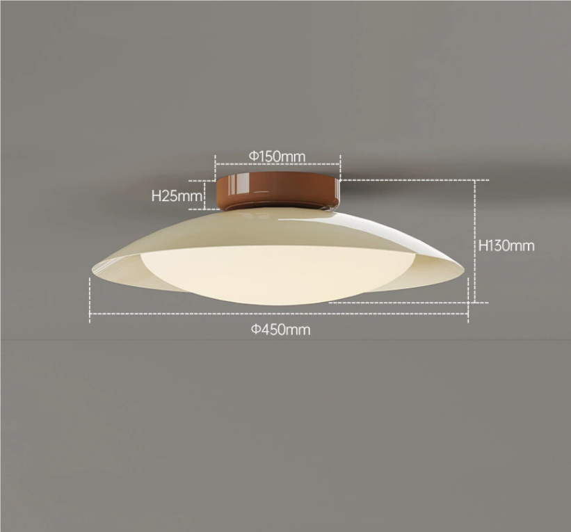 Bedroom Modern Minimalist Cream Style New Flying Saucer Ceiling Lamp