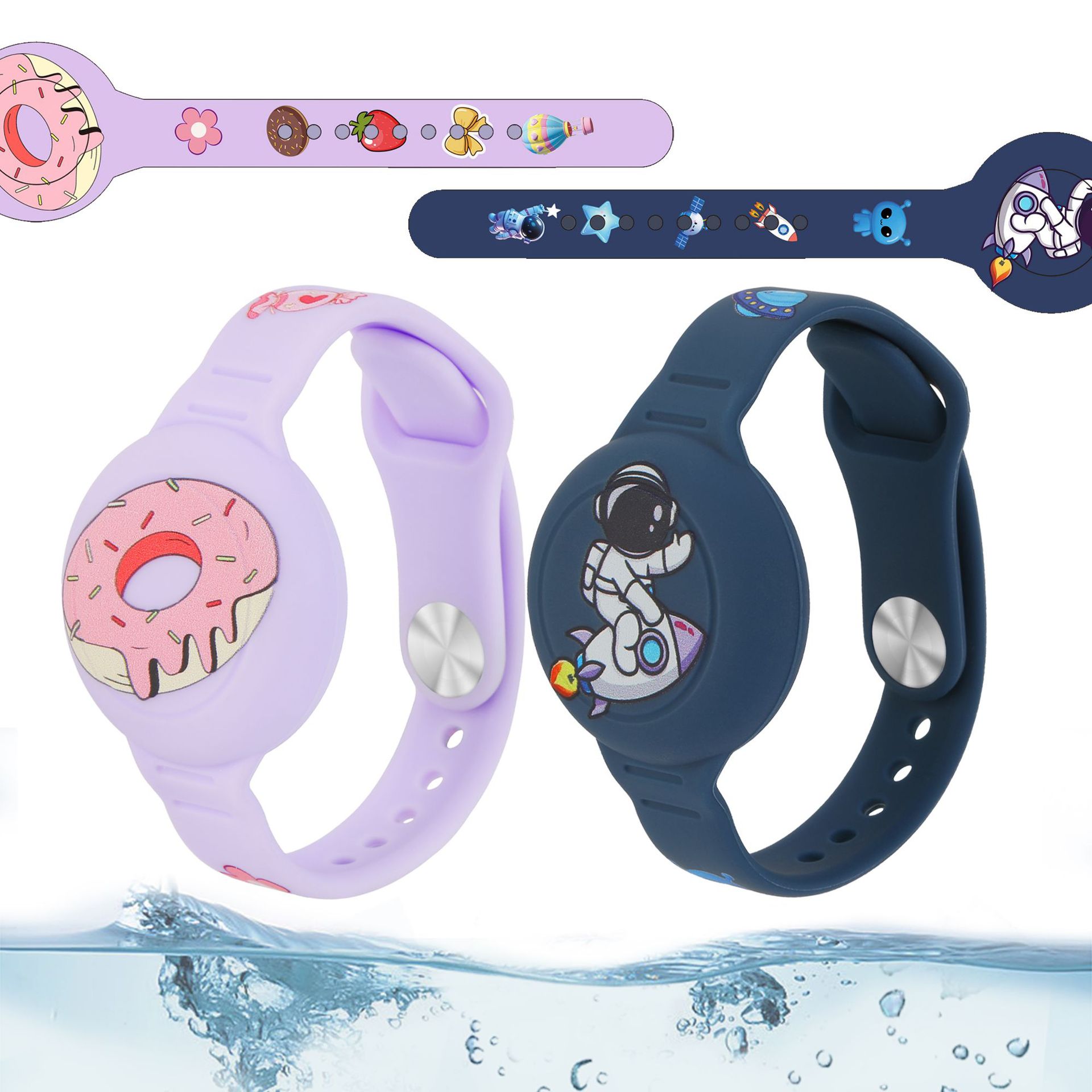 Children's Cartoon Waterproof Strap Anti-loss Alarm Device Locator Silicone Wristband