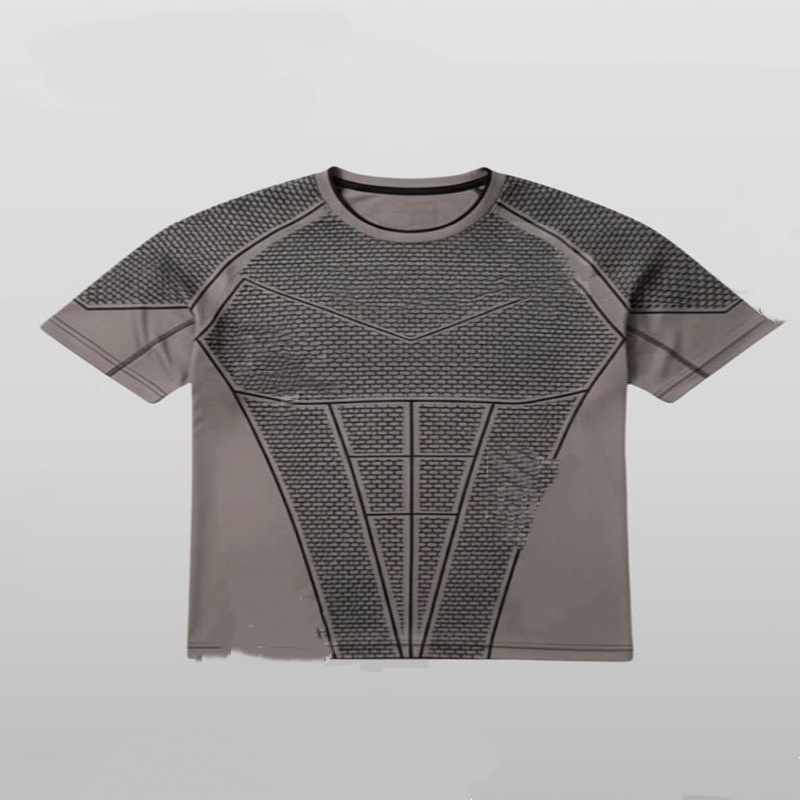 Mens T-shirt For Sports And Fitness Quick-drying Breathable Stretchy And Slim-fit