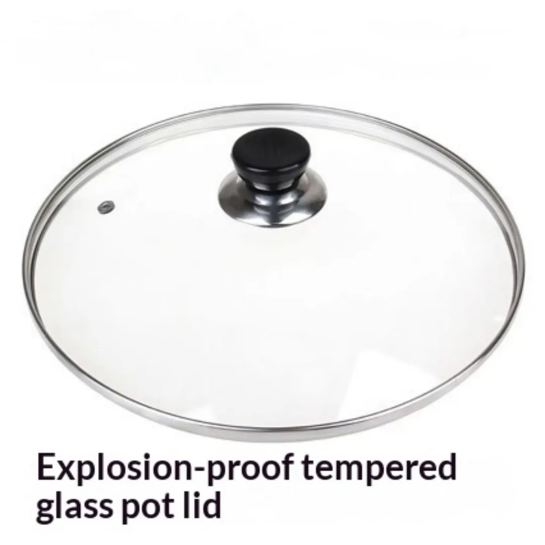 Household Tempered Glass 32 Wok 30 Stainless