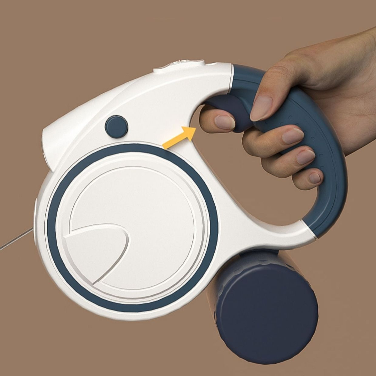 Laisse rétractable pour chien avec lumière intégrée