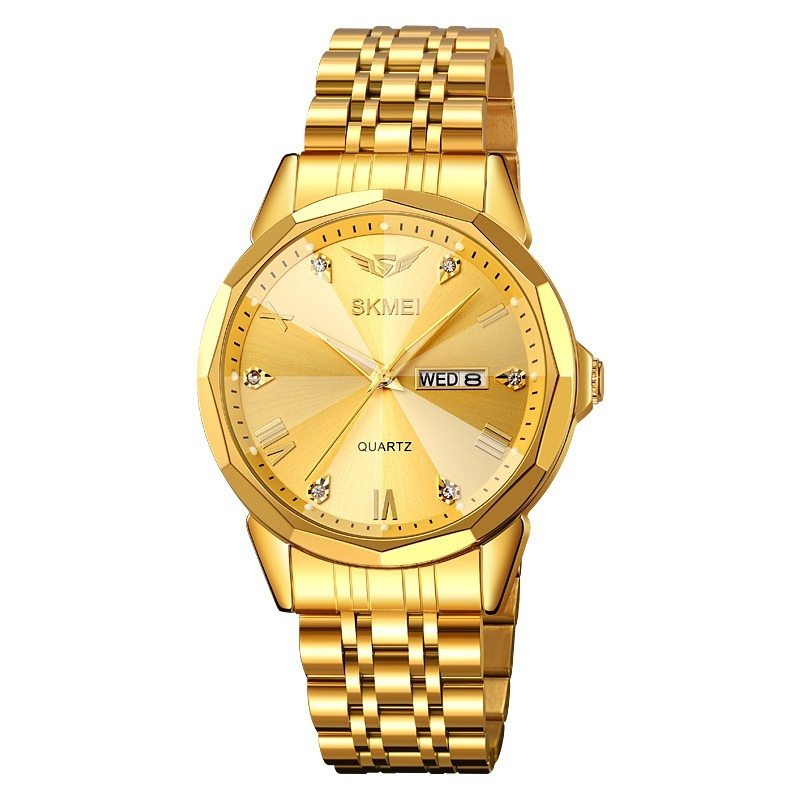 Business Solid Steel Band Calendar Casual Waterproof Watch 3