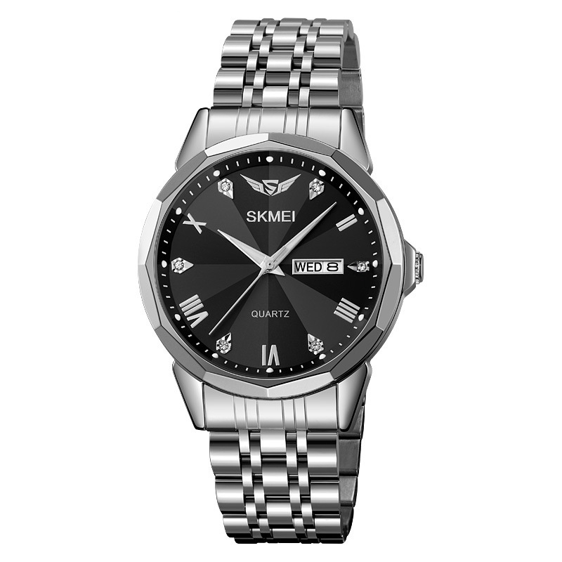 Business Solid Steel Band Calendar Casual Waterproof Watch 4