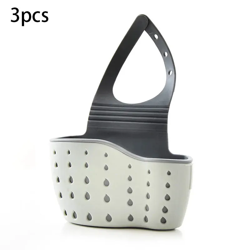 Kitchen Drain Holder Rubber Sponge Storage Rack Basket Wash Cloth Organizer Bathroom Toilet Soap Shelf – image 9