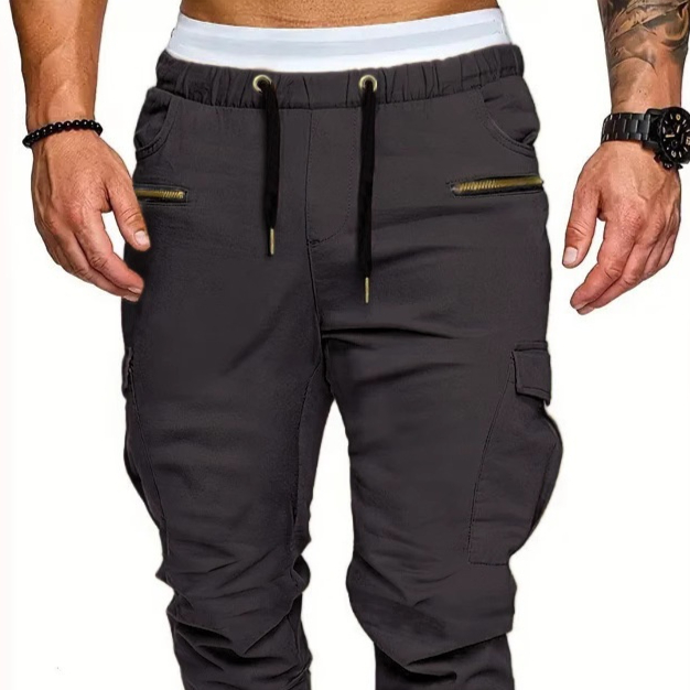 Men's Casual Multi-pocket Cargo Pants With Ankle Cuffs