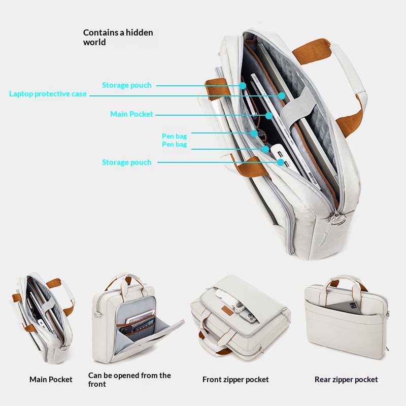 Minimalist Crossbody Bag Laptop Sleeve 7