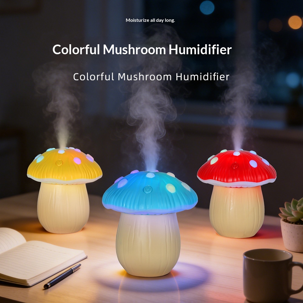 Mushroom Humidifier Quiet Misting USB Humidifier