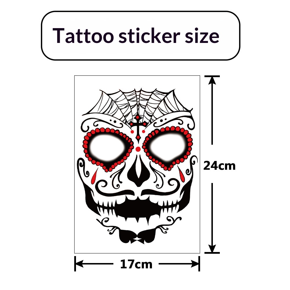 Waterproof Horror Transparent Stickers for Parties
