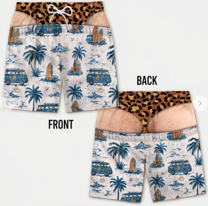 Personalization Of Men's Swimming Trunks