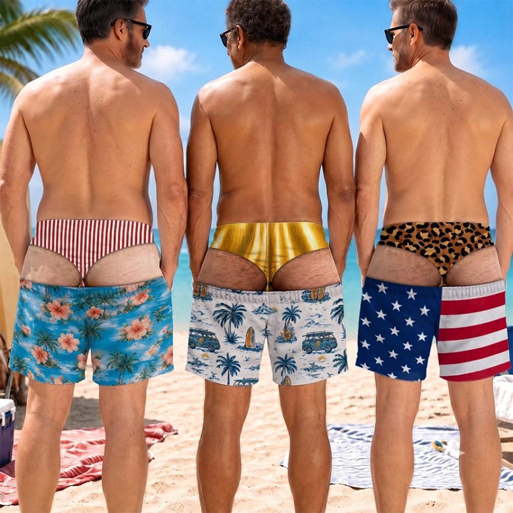 Personalization Of Men's Swimming Trunks