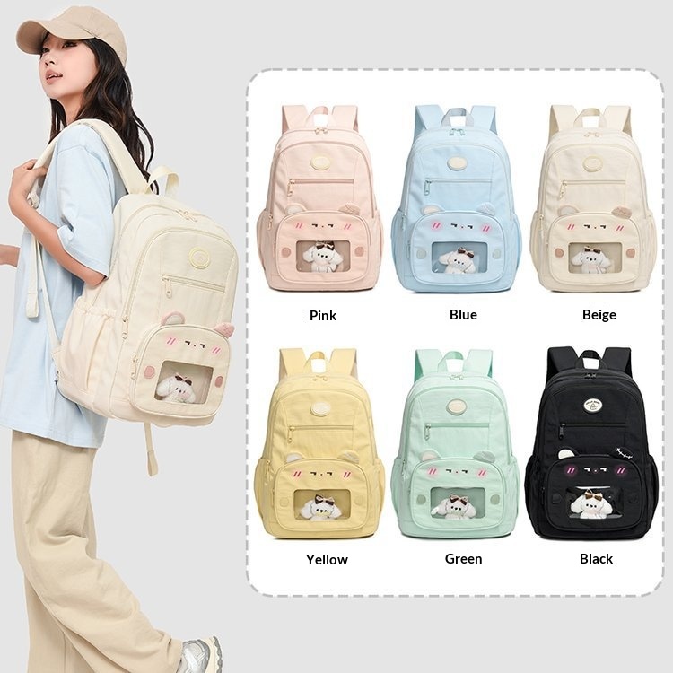 Summer Korean-style Transparent Nylon Backpack