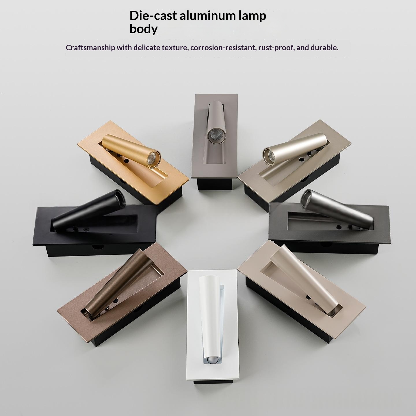 Modern Minimalist LED Recessed Wall Light