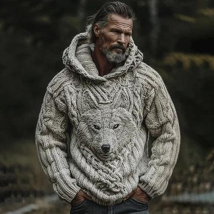 Men's Casual Printed Hoodie With No Pockets