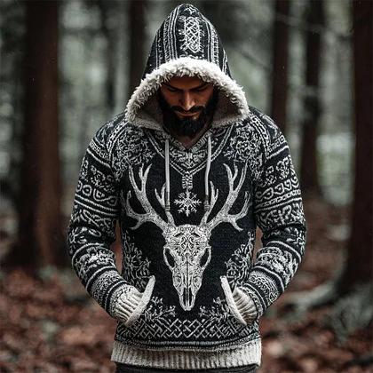 Men's Casual Printed Hoodie With No Pockets