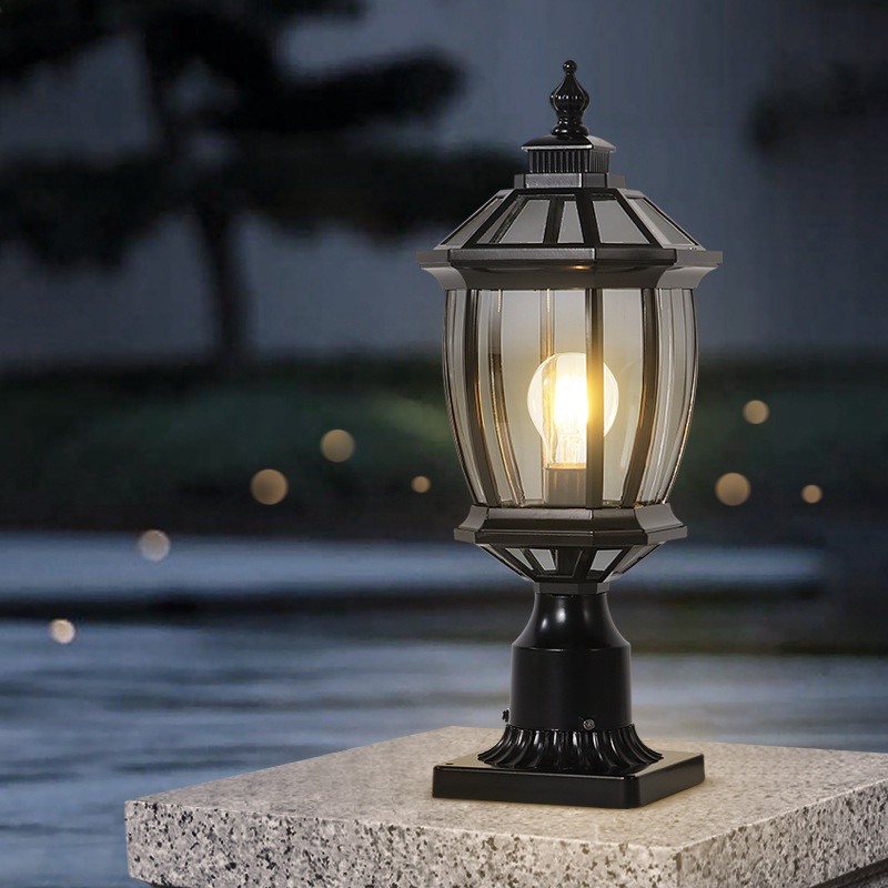 Outdoor Courtyard Terrace Entrance Pillar Light