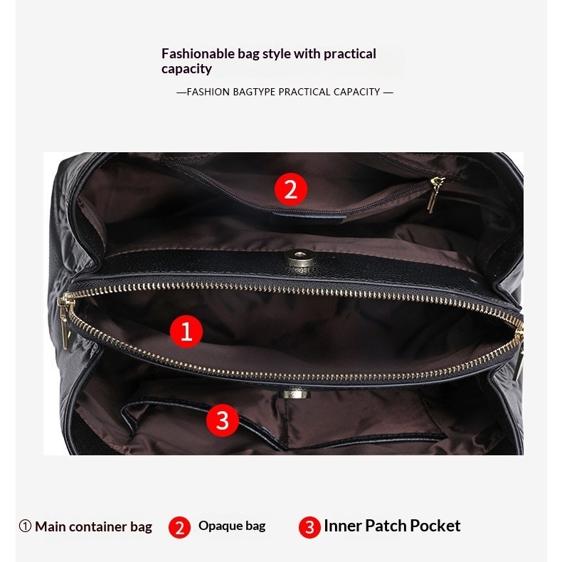 Mid-age StylishTextured Shoulder Bag