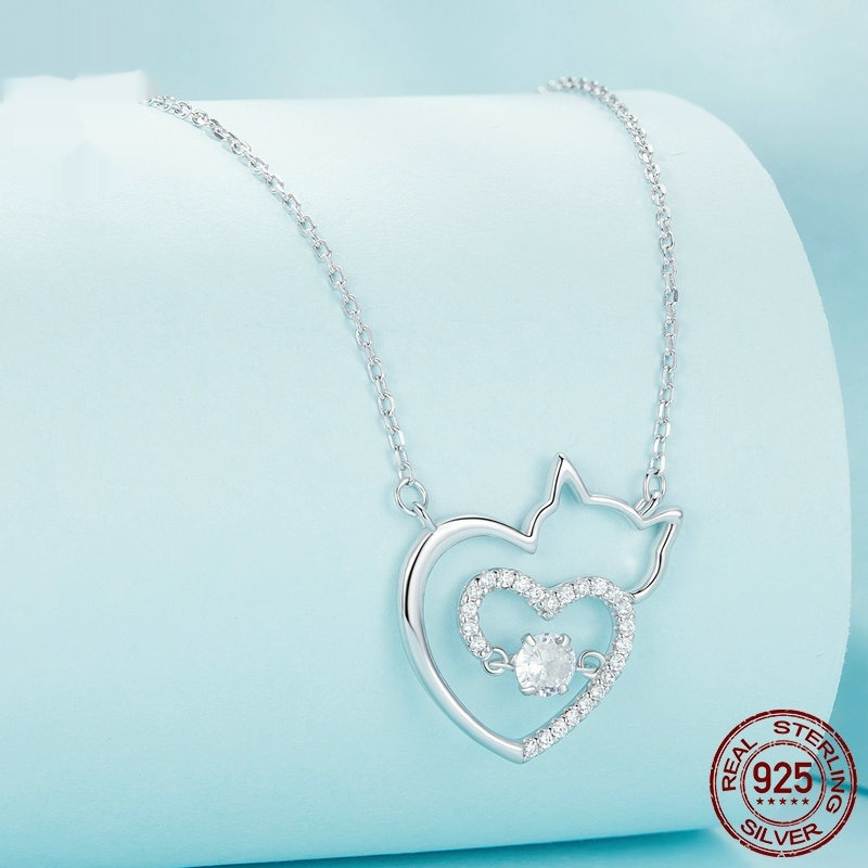 Collier Chat Argent S925 — Pendentif Félin Élégant 4