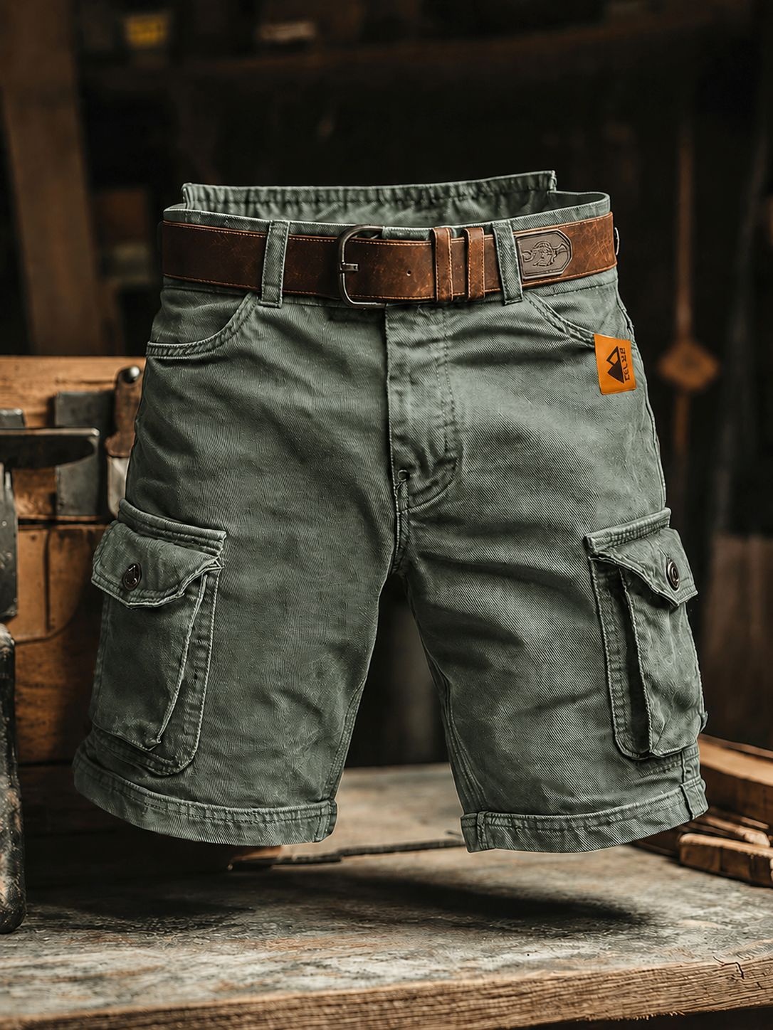 European And American Digital Printing Stylish Shorts Without Belt