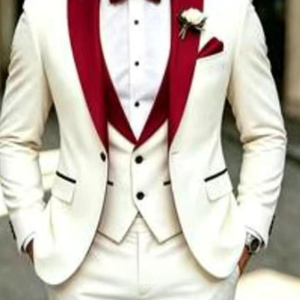 Mens Business Formal Casual Three-Piece Suit