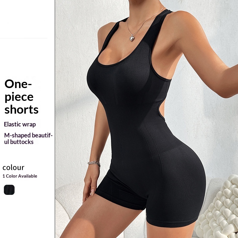 New-style Yoga Wear Summer Back-hollowed One-piece Bodysuit