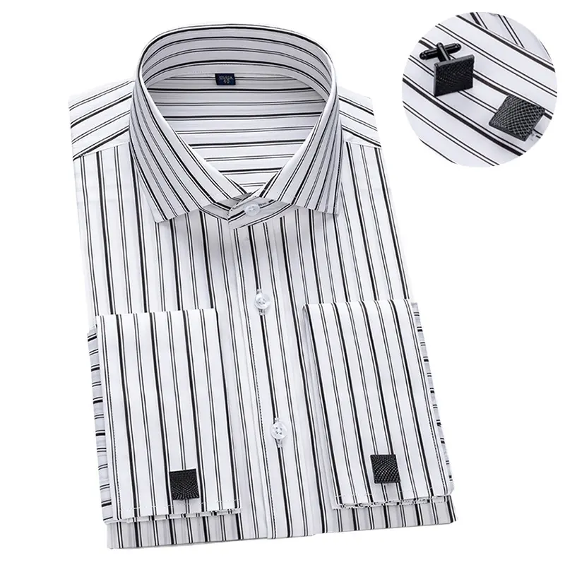 Mens Long-Sleeve Windsor-Neck Slim-Fit Modal Business Dress