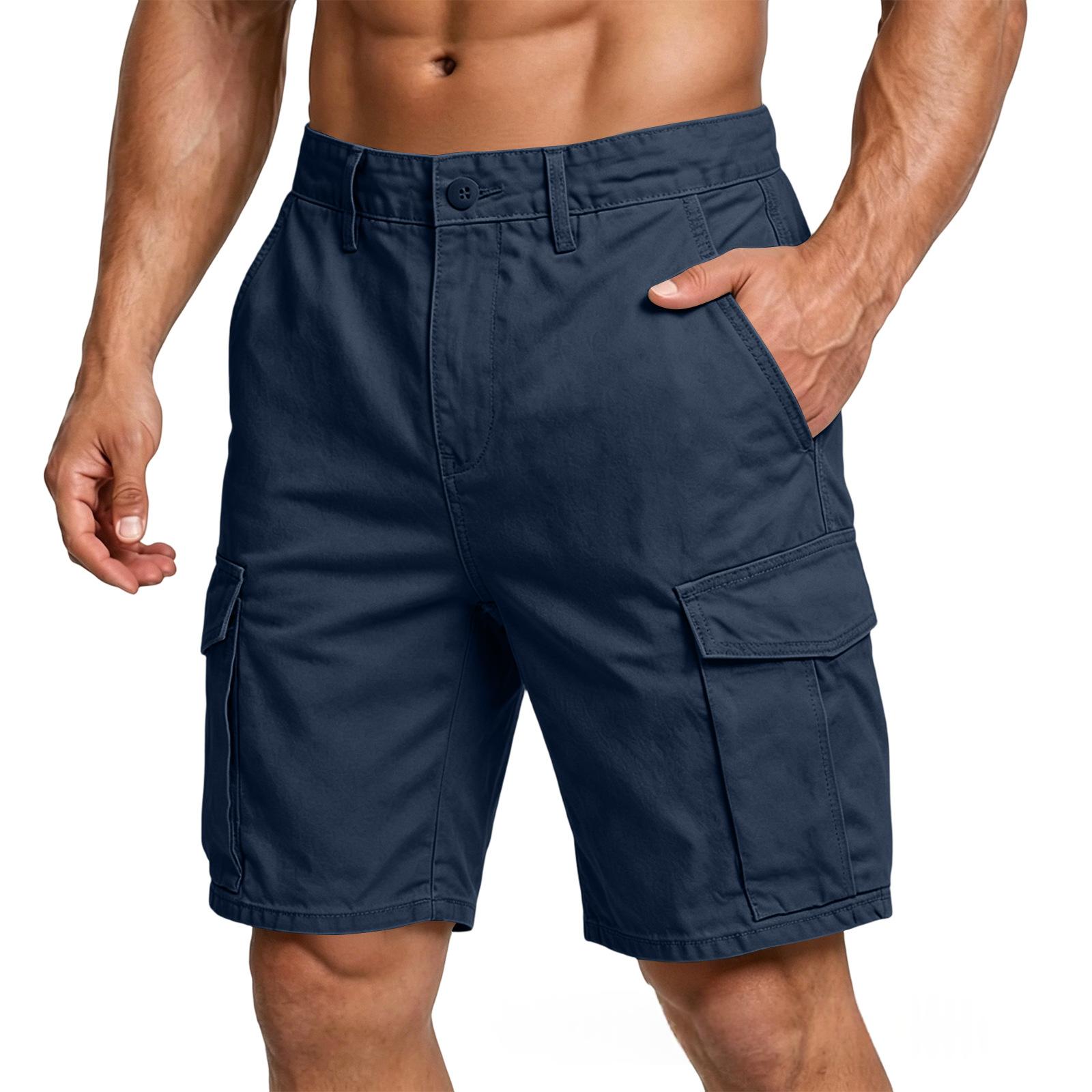 Summer Athletic Cargo Shorts Capri-length Pants