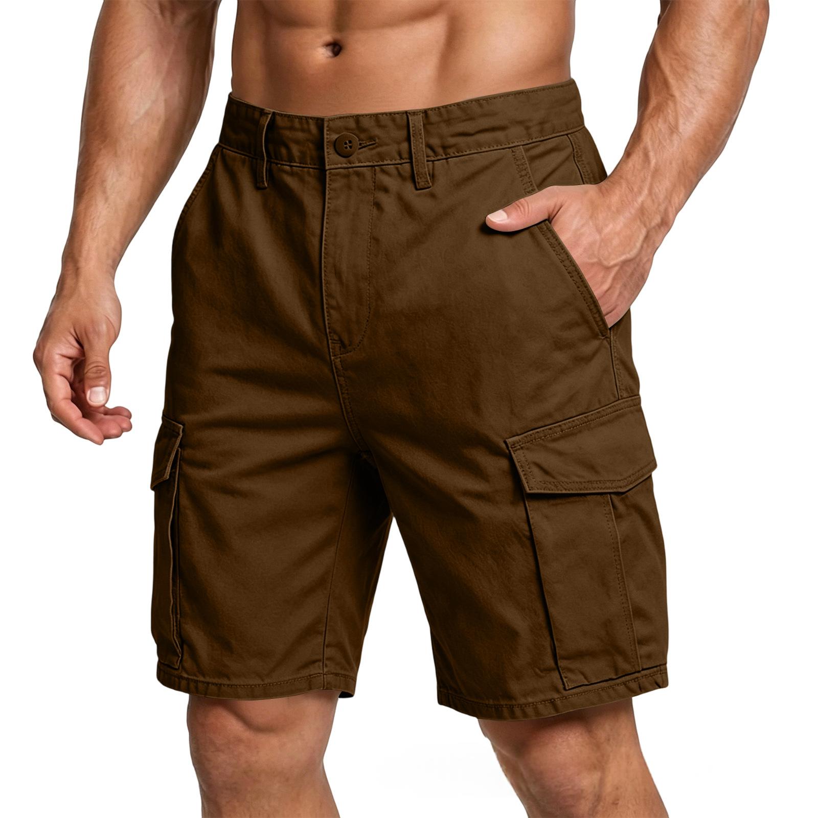 Summer Athletic Cargo Shorts Capri-length Pants