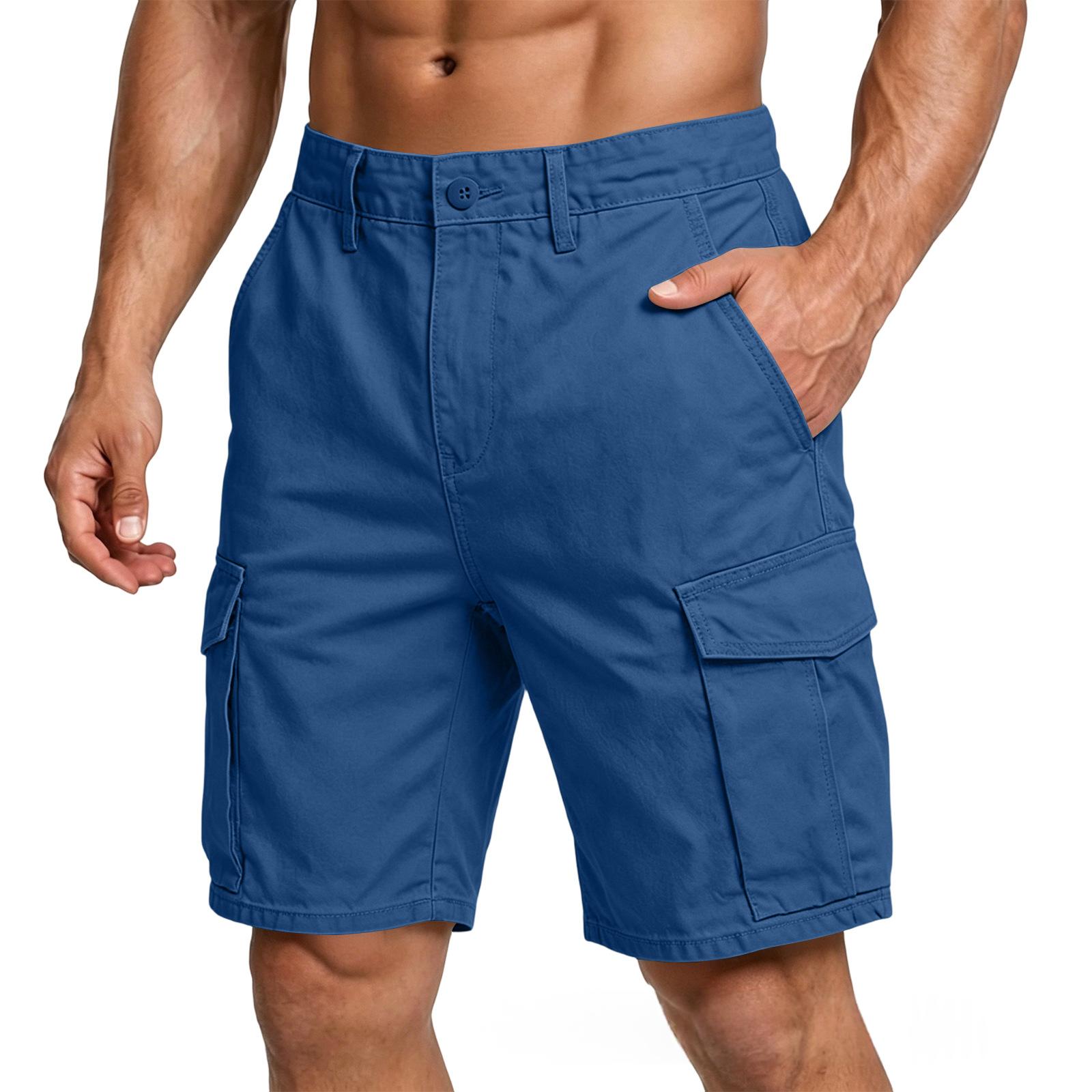 Summer Athletic Cargo Shorts Capri-length Pants