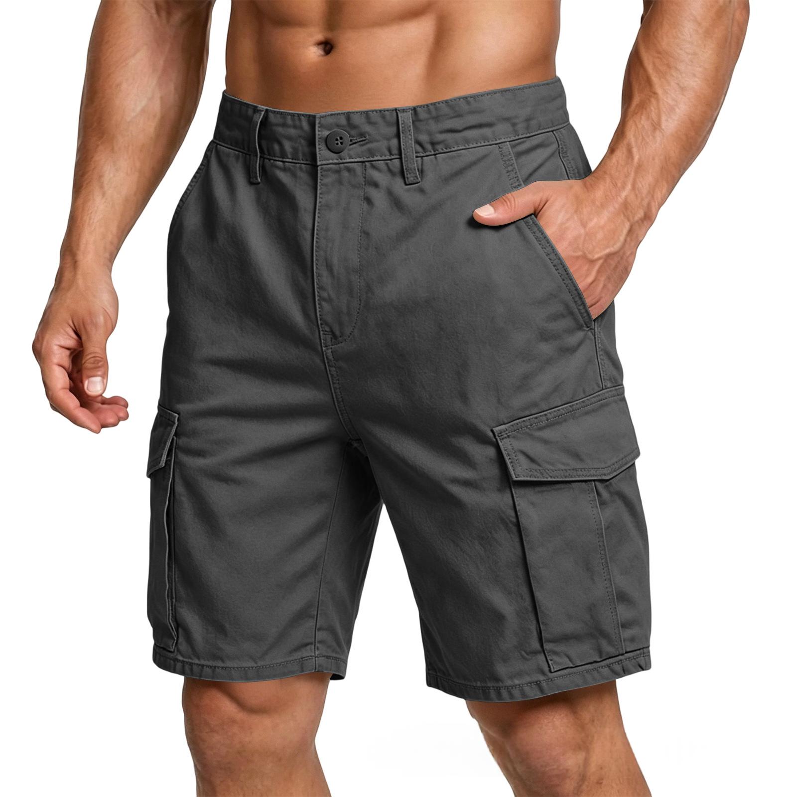 Summer Athletic Cargo Shorts Capri-length Pants