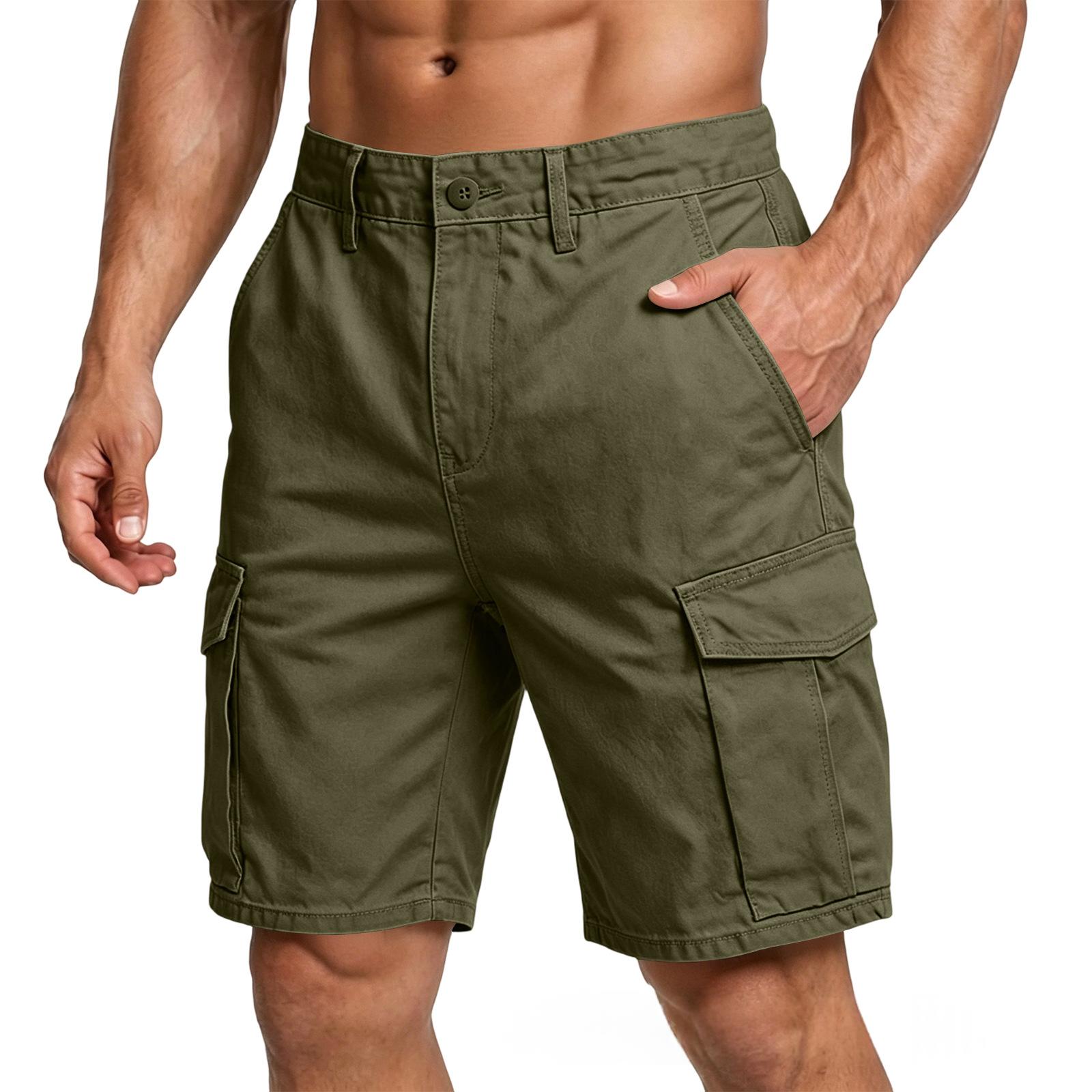 Summer Athletic Cargo Shorts Capri-length Pants