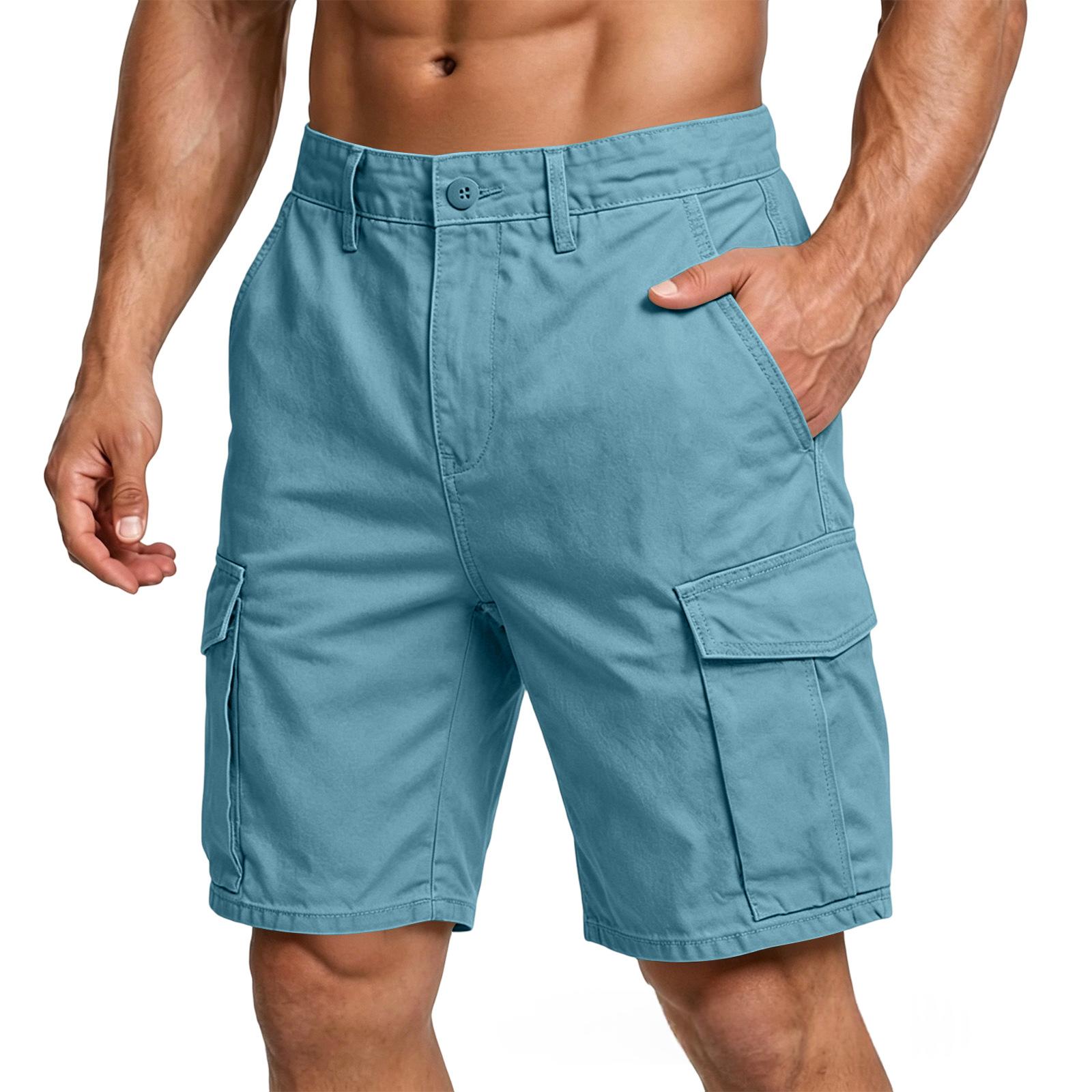 Summer Athletic Cargo Shorts Capri-length Pants