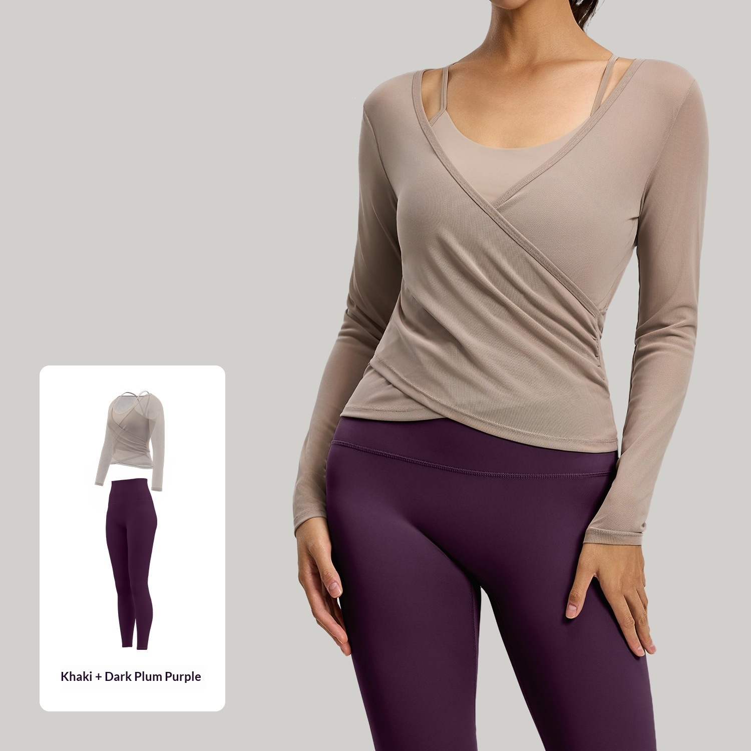 New Womens Yoga Wear Pilates Fake Two-Piece Sports Set
