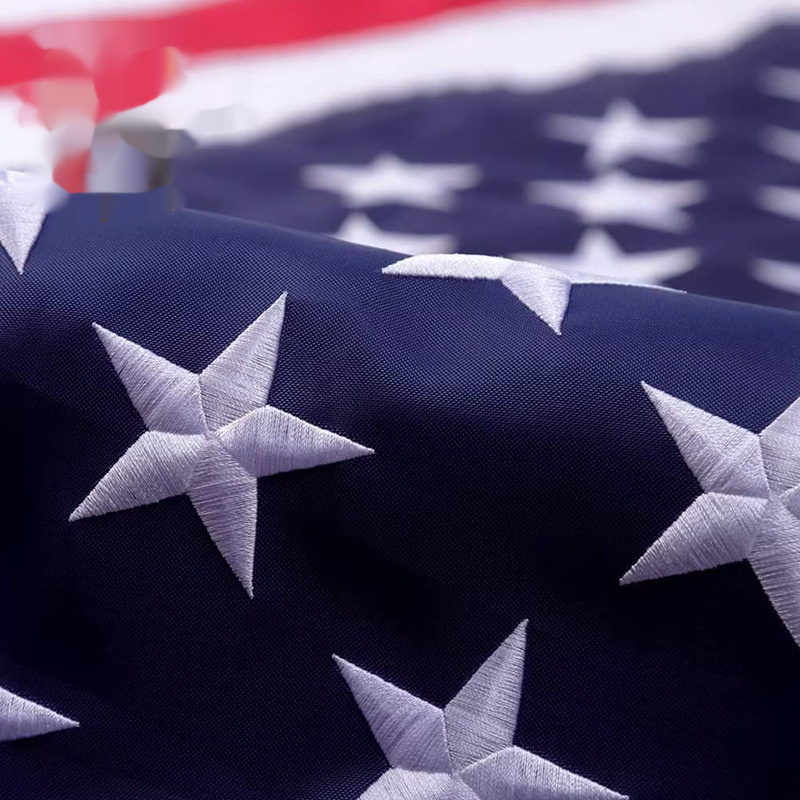Embroidered US Flag Banner, picture 2 of 2