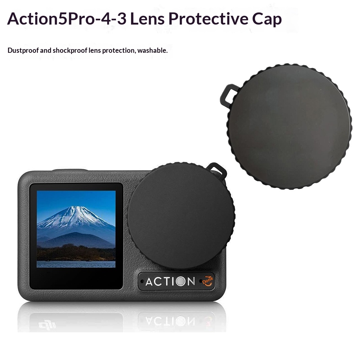 Lens Cap Action Camera Drop-resistant Protective Cover Camera Accessory
