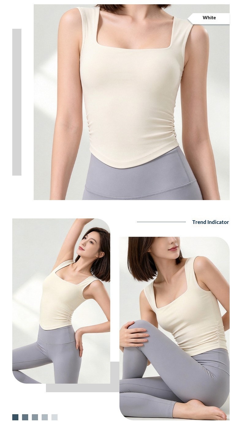 Sleeveless Yoga Tank with Built-In Bra