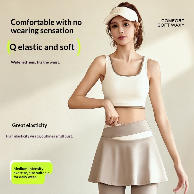 High-elastic Bare-feel Fitness Setseamless And Breathable For Running