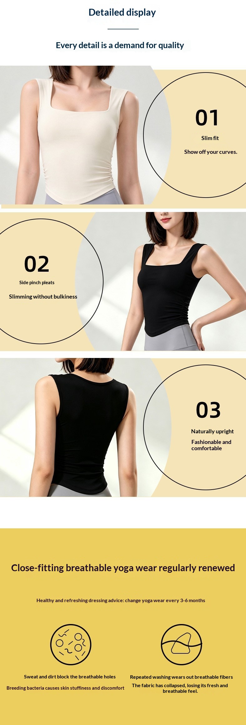 Sleeveless Yoga Tank with Built-In Bra