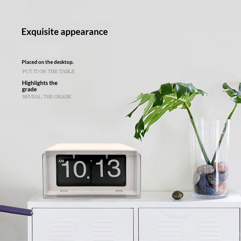 Large-digit Automatic Page-turning Clock For Living Room Display